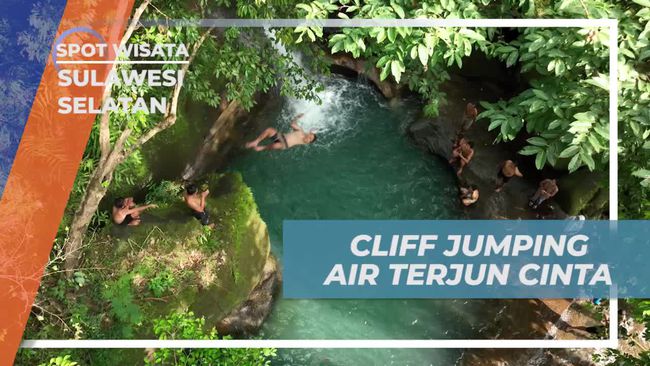 3 Selebritas Taklukkan Cliff Jumping di Air Terjun Cinta Sulawesi Selatan, Berani Lompat dari Tebing Setinggi 12 Meter