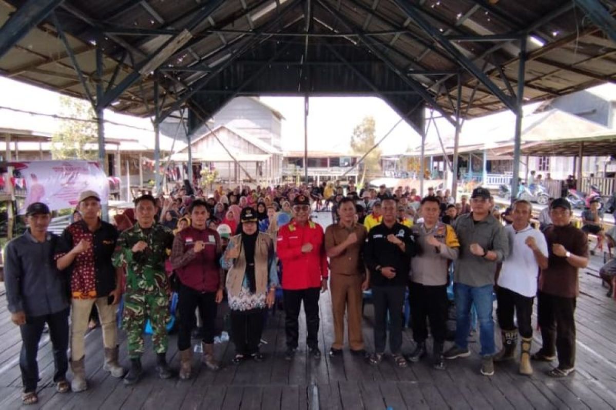 Titik Panas Naik 80 Persen di OKI, Polres Gencar Sosialisasi Karhutla ke 8 Desa di Cengal