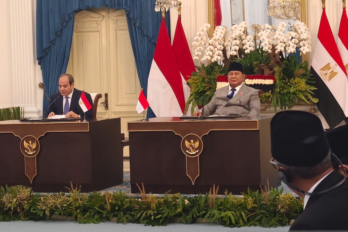 RI dan Mesir Teken 4 MoU Bidang Diplomatik hingga Kelautan di Istana Merdeka