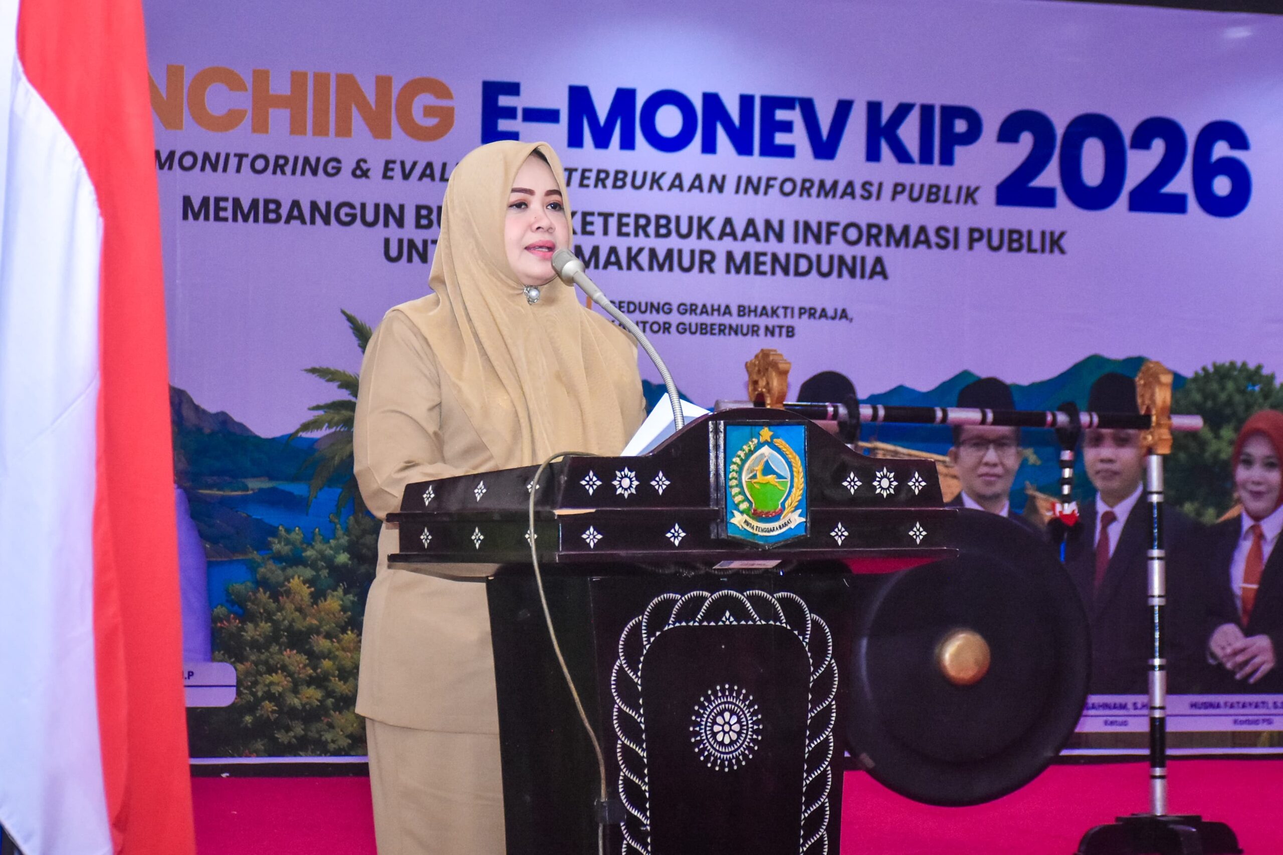 Pemprov NTB Luncurkan e-Monev KIP 2026, 110 Badan Publik Bakal Dievaluasi Transparansi Informasi