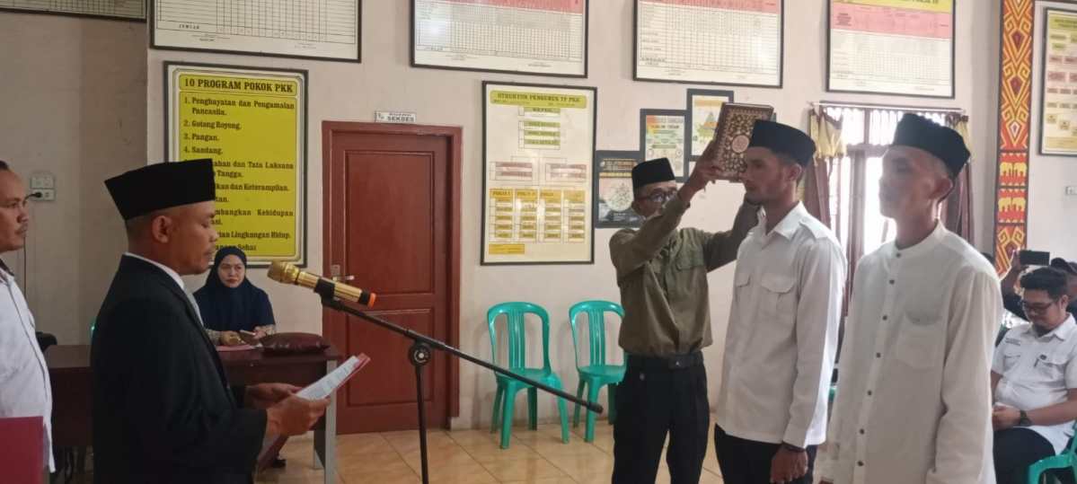 Kepala Desa Gunung Besar Lantik Dua Kepala Dusun Baru, Camat Abung Tengah Minta Prioritas Pelayanan Masyarakat