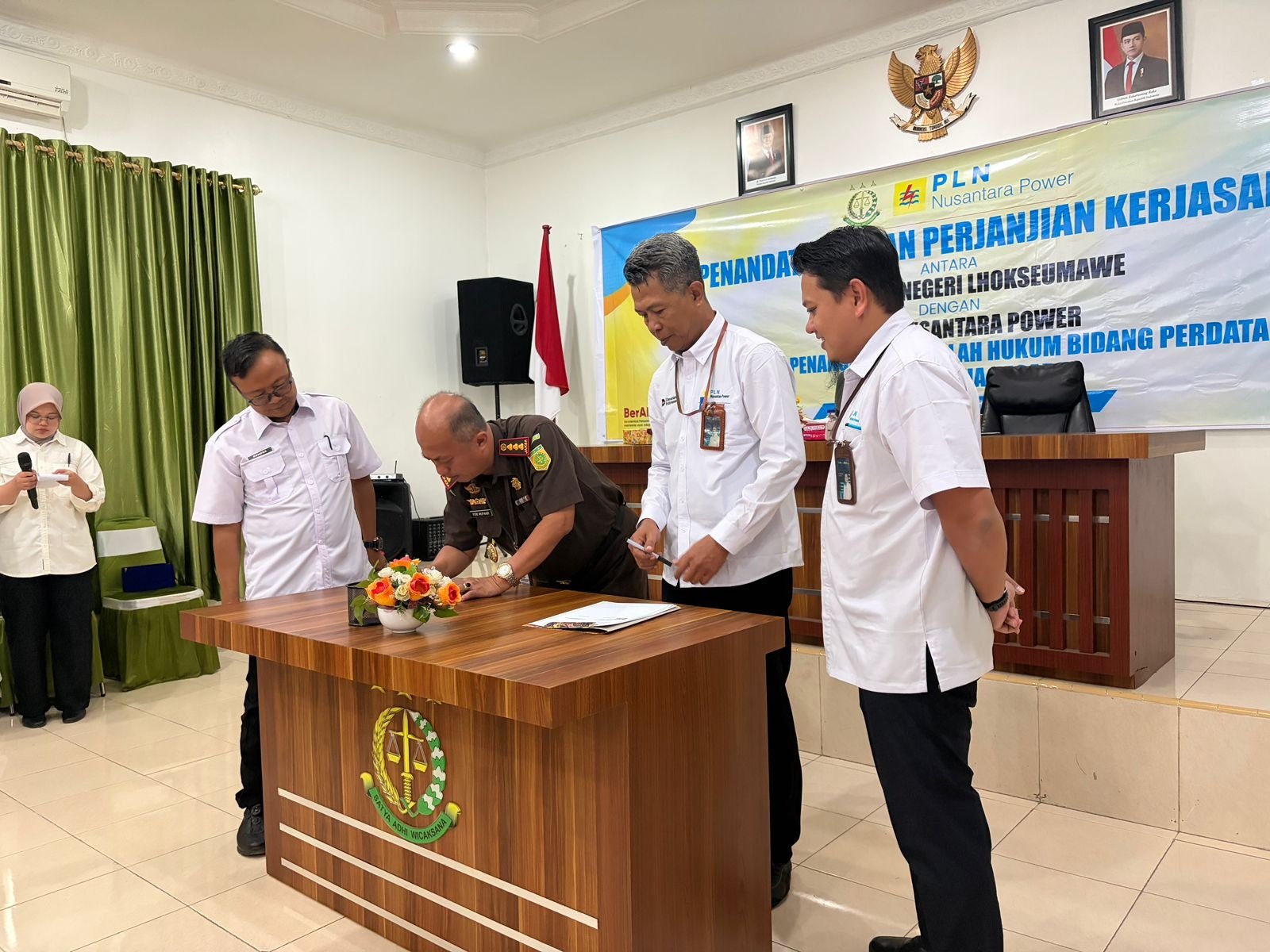 PLN Nusantara Power UP Arun Gandeng Kejari Lhokseumawe untuk Mitigasi Risiko Hukum Operasional Listrik di Aceh
