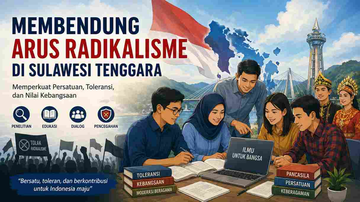 Empat Akademisi UHO Kendari Terbitkan Buku Strategi Pencegahan Radikalisme Berbasis Riset Ilmiah di Sultra