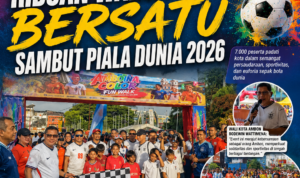 7.000 Warga Ambon Meriahkan Amboina Colour Fun Walk, Wali Kota Pakai Jersey Timnas Inggris Sambut Piala Dunia 2026