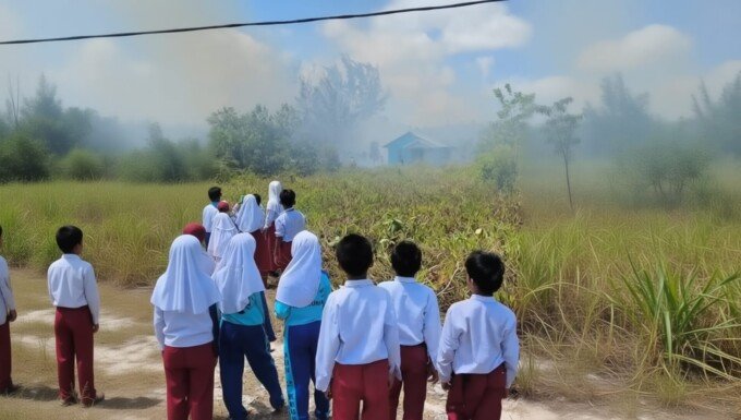 Disdikbud Kobar Wajibkan Masker dan Siapkan PJJ, Sekolah Diminta Pantau Kualitas Udara Lewat IQAir