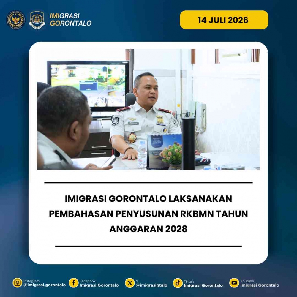 Imigrasi Gorontalo Godok Rencana Kebutuhan Barang Milik Negara untuk Anggaran 2028, Ini Poin Krusialnya