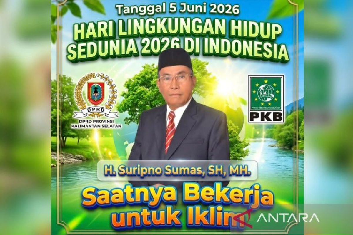 Anggota DPRD Kalsel Suripno Sumas Ajak Semua Elemen Bekerja untuk Iklim, Soroti Kerusakan Alam Akibat Ulah Manusia