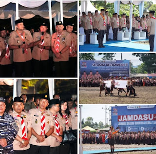 Bupati Tapanuli Utara Jonius Hutabarat Satu-Satunya Kepala Daerah Dapat Sambutan di Jambore Pramuka Sumut 2026