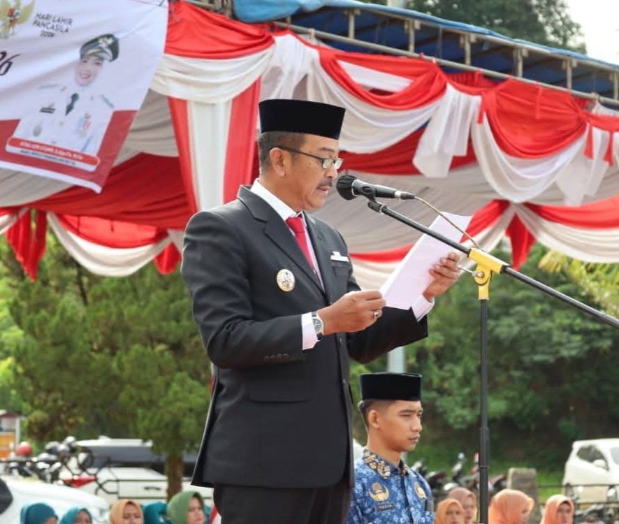 Bupati Madina Saipullah Nasution Pimpin Upacara Hari Lahir Pancasila 2026, Ajak Jadikan Pancasila Falsafah Hidup