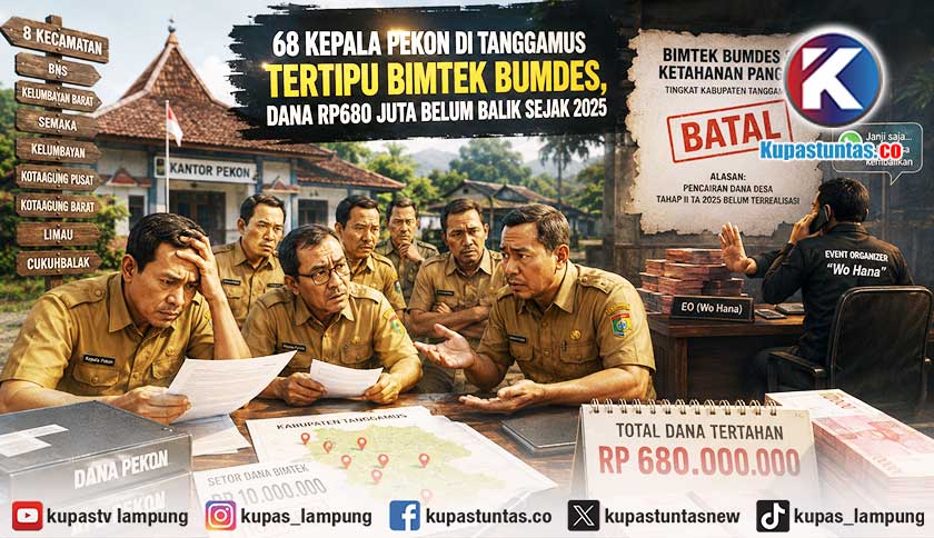 68 Kepala Pekon di Tanggamus Setor Rp 10 Juta untuk Bimtek BUMDes yang Batal, Dana Rp 680 Juta Tak Kunjung Dikembalikan