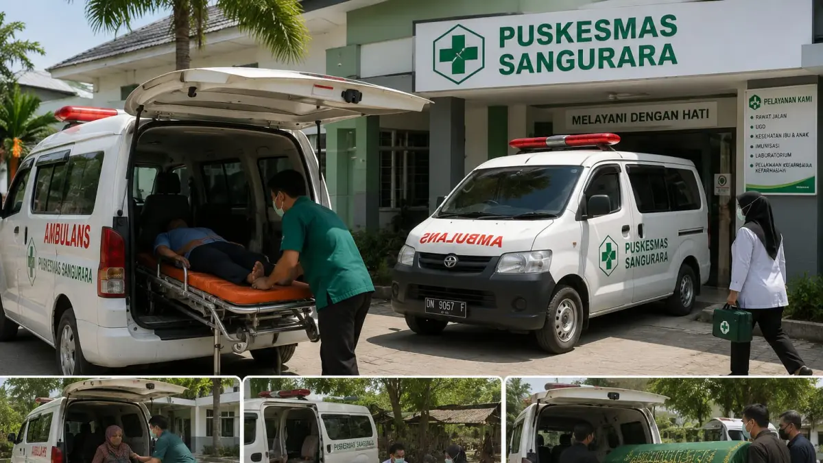 Dua Ambulans Puskesmas Sangurara Palu Siap Siaga untuk Rujukan Pasien hingga Antar Jenazah