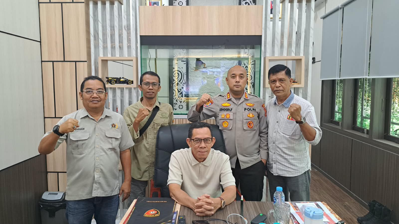 PWI Barito Utara Audiensi dengan Kapolres AKBP Singgih Fabianto, Bahas Sinergi Pemberitaan dan Tugas Jurnalistik