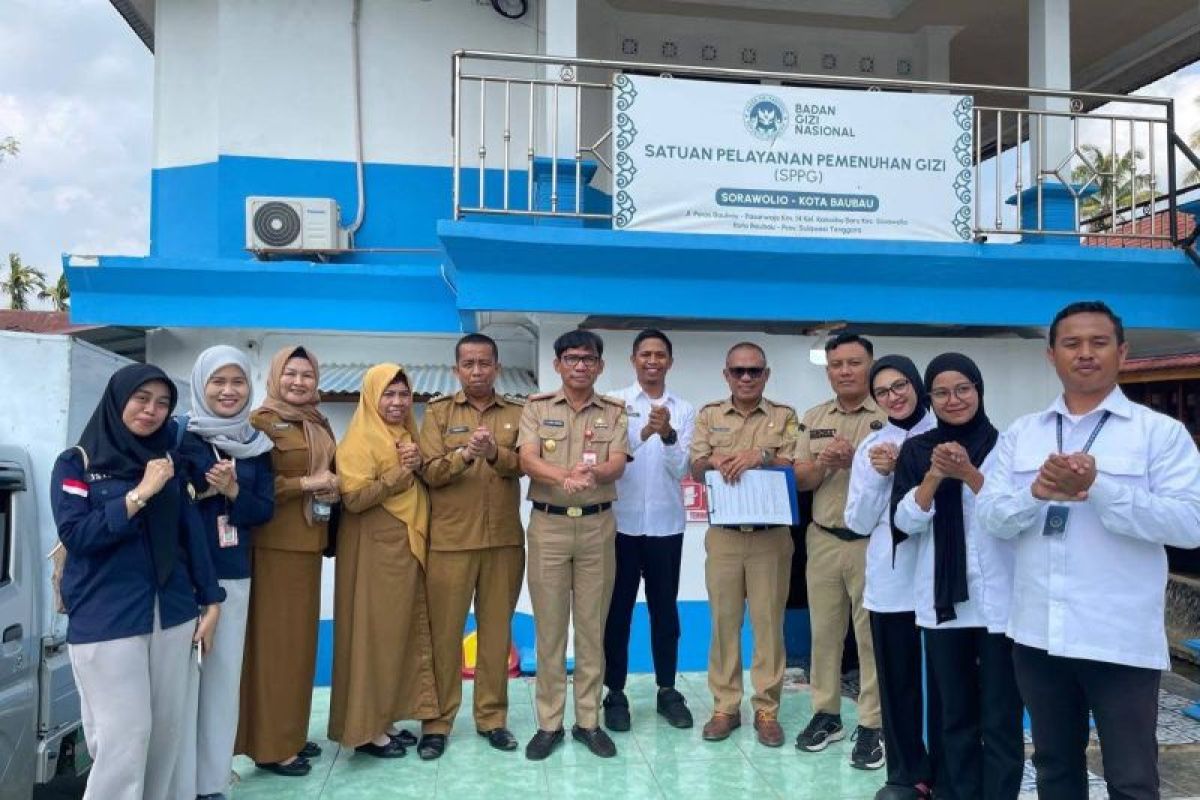 Satgas MBG Baubau Sidak Dapur SPPG Sorawolio, Cek Gizi 3.650 Siswa Penerima Manfaat