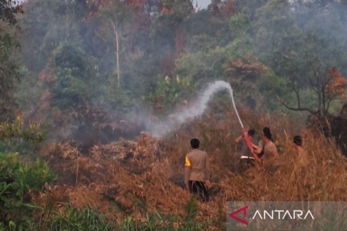 Polres Bangka Tengah Padamkan Karhutla 20 Hektare di Tanjung Pura, Sempat Terkendala Lahan Gambut