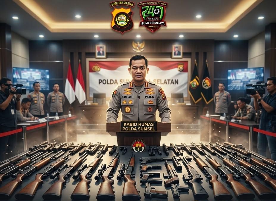 Operasi Senpi Musi 2026 Hari Ke-16: Polda Sumsel Amankan Ratusan Senjata Api Ilegal, 5 Polres Tuntas 100 Persen