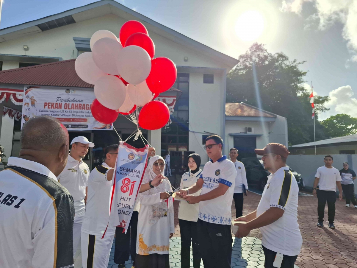Porseni HUT Ke-81 RI di Ambon Resmi Dibuka, 12 UPT Pemasyarakatan Maluku Siap Bertanding