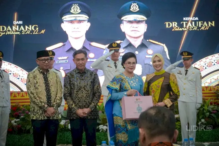 Gubernur Lampung Rahmat Mirzani Djausal Lepas Kajati Danang Suryo Wibowo, Sambut Taufan Zakaria di Mahan Agung