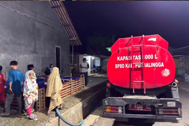 Musim Kemarau, 10 Desa di Enam Kecamatan Purbalingga Terdampak Kekeringan, BPBD Mulai Dropping Air Bersih