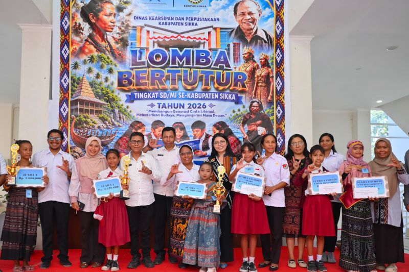 Lomba Bertutur SD se-Kabupaten Sikka Angkat Cerita Rakyat dan Kearifan Lokal, SDI Gere Juara Pertama