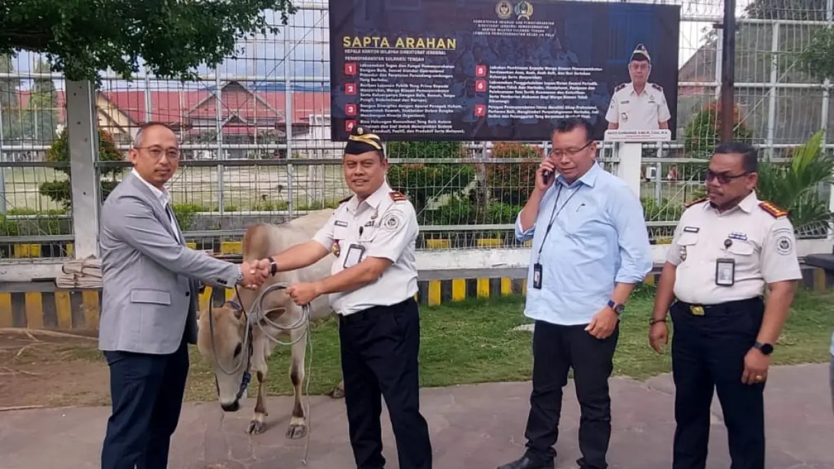 BRI Palu Salurkan 15 Ekor Sapi Kurban Idul Adha 1447 H di Lapas Kelas IIA Palu, Libatkan Peternak Binaan