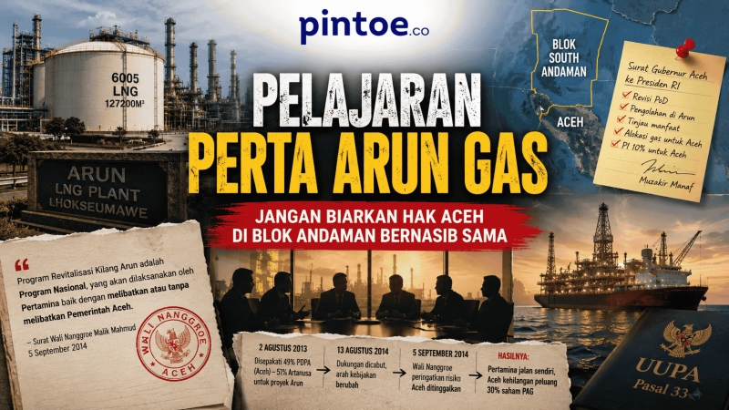 Kisah Perta Arun Gas Jadi Pengingat: Jangan Biarkan Hak Aceh di Blok Andaman Kembali Hilang