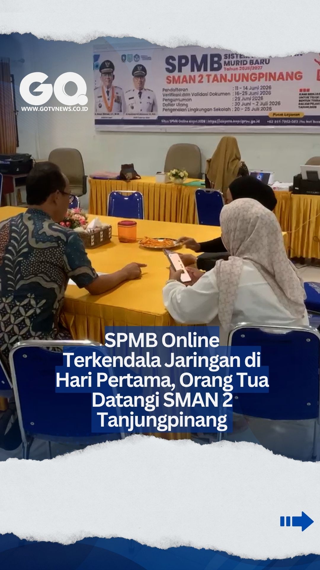 SPMB Online di Tanjungpinang Bermasalah di Hari Pertama, Enam Orang Tua Datangi SMAN 2 Minta Bantuan