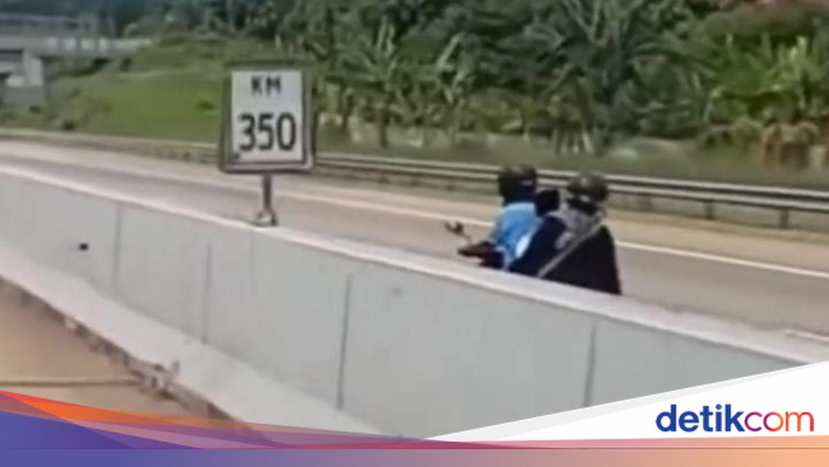 Viral Motor Bonceng 3 Lawan Arah di Tol Batang, Petugas Baru Berhasil Hentikan di KM 353
