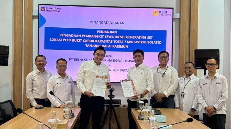 PT Pelayanan Energi Batam dan PLN Nusa Daya Tambah Pasokan Listrik 7 MW untuk Sistem Isolated di Karimun