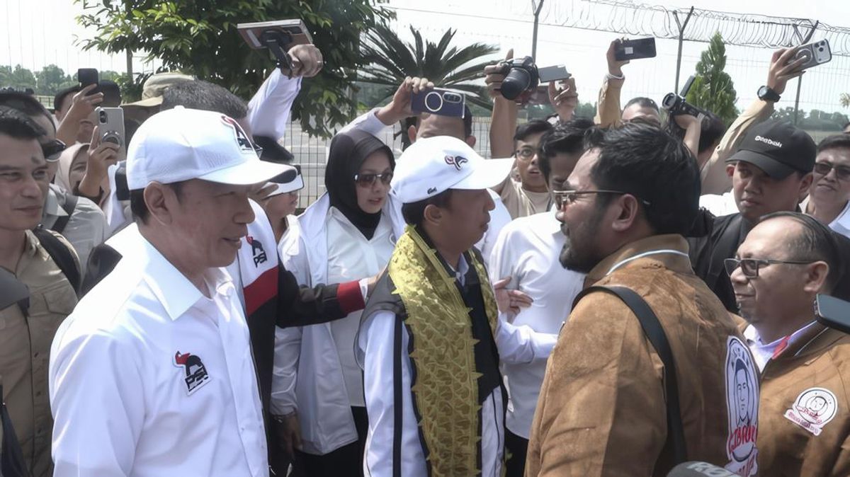 Ratusan Relawan Sambut Kedatangan Jokowi di Bandara Raden Inten Lampung, Ini 5 Agenda Selama 3 Hari