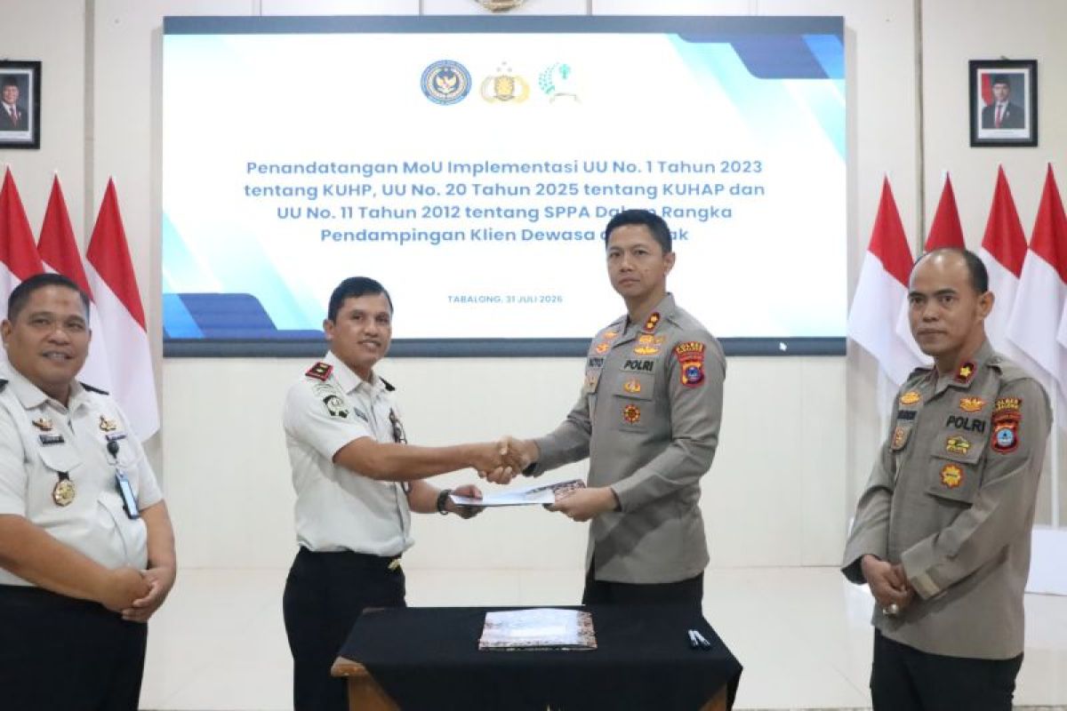Polres Tabalong dan Bapas Amuntai Teken MoU Implementasi KUHP Baru, KUHAP, dan SPPA untuk Lindungi Hak Anak Berhadapan dengan Hukum
