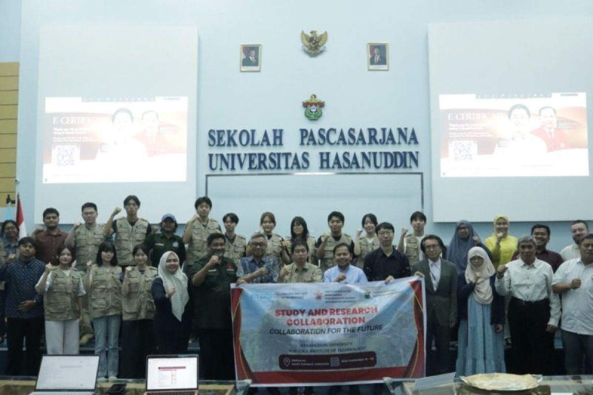 Profesor Jepang Bahas Risiko Banjir dan Adaptasi Iklim di Kuliah Tamu Unhas Makassar