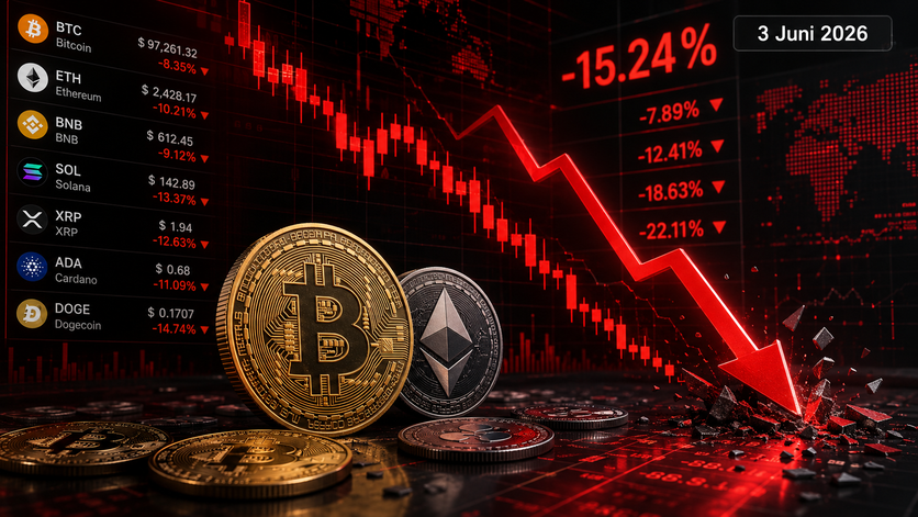 7 Fakta Pasar Kripto 3 Juni 2026: BTC Terkoreksi 5,36%, Investor RI Wajib Pantau Level Kritis Ini