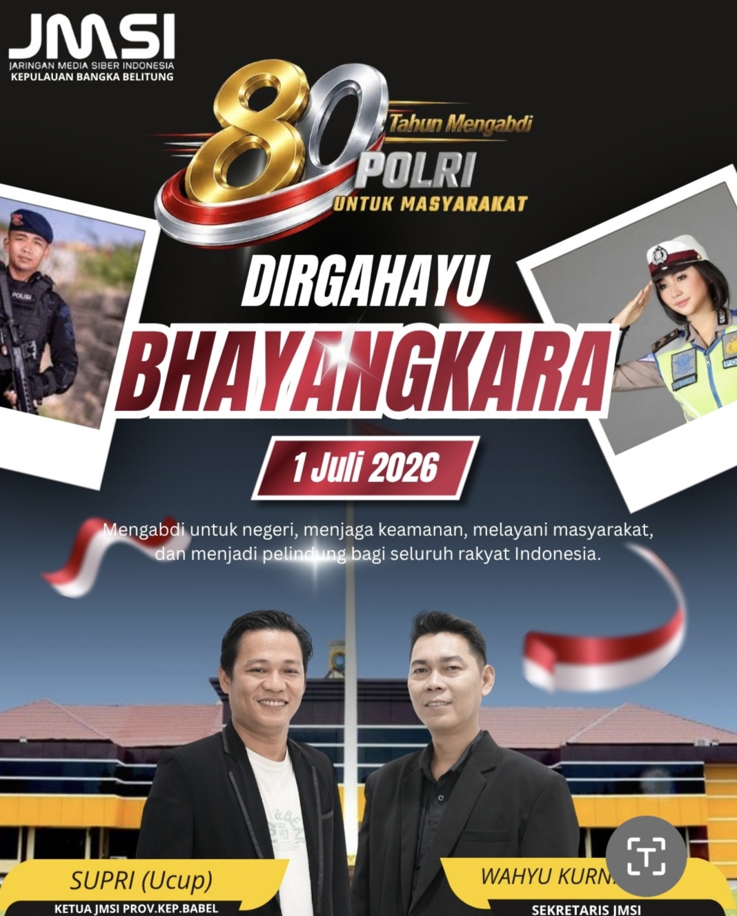 JMSI Babel Dorong Sinergi Polri, Media, dan Masyarakat di Hari Bhayangkara ke-80