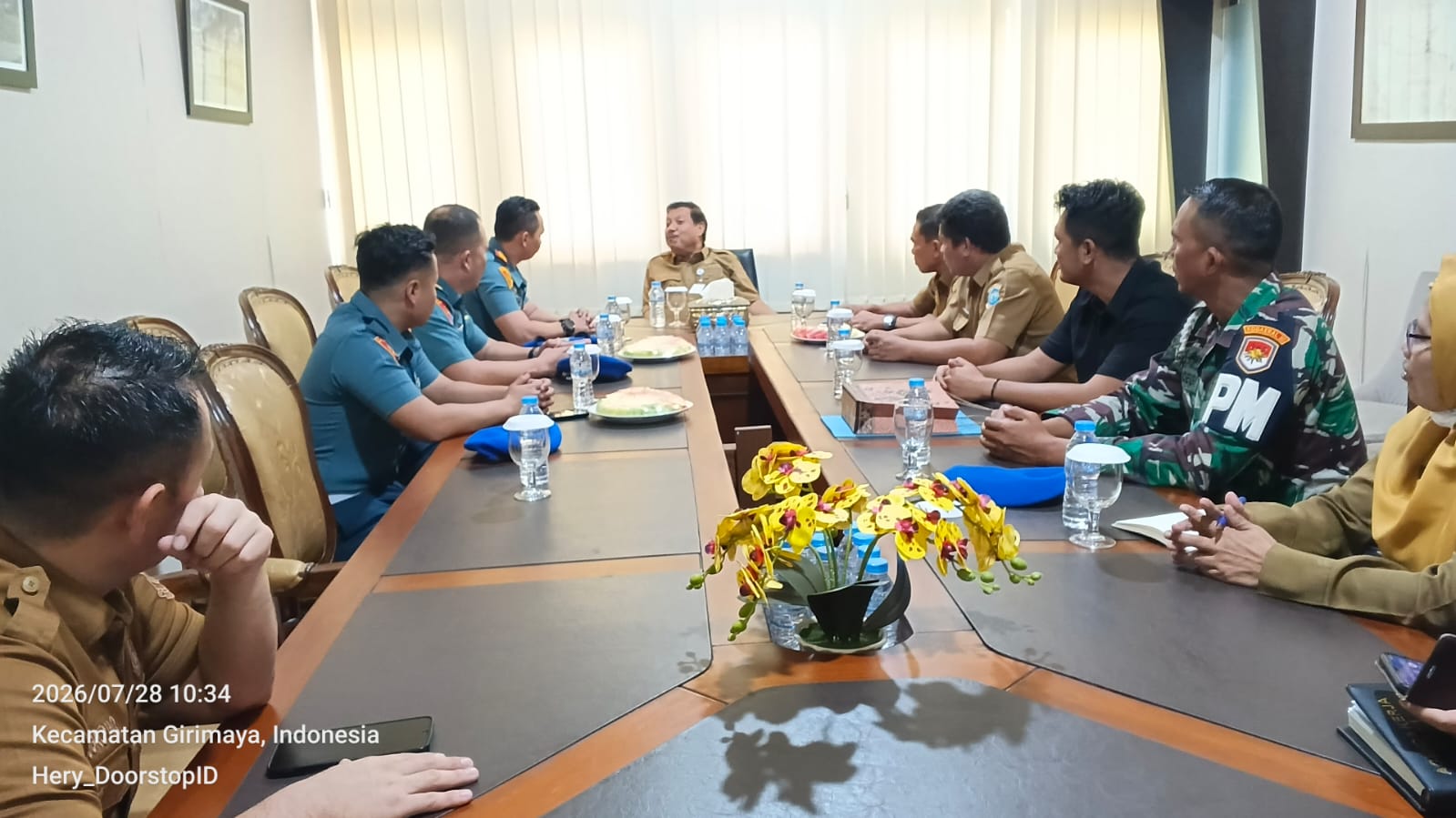 Wali Kota Pangkalpinang Terima Audiensi Dandenpom Lanal Babel, Bahas Sinergi Keamanan di Ibu Kota Provinsi
