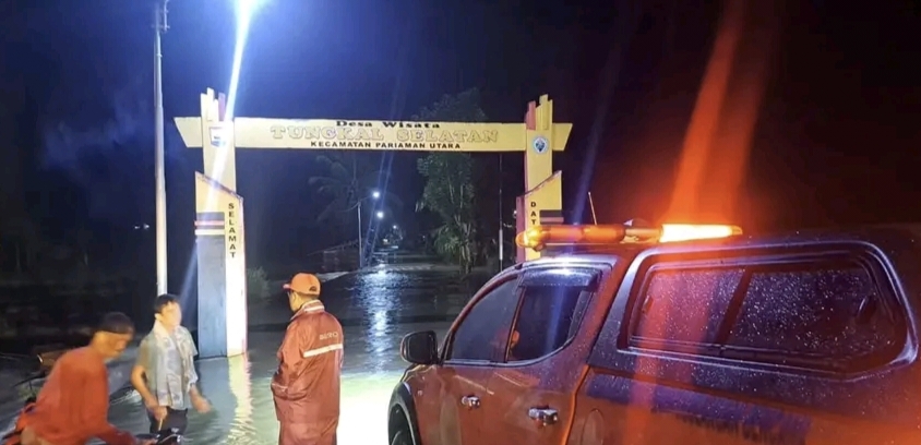 Sungai Meluap di Kota Pariaman, 2 Desa Terdampak Banjir dan Akses Jalan Terputus