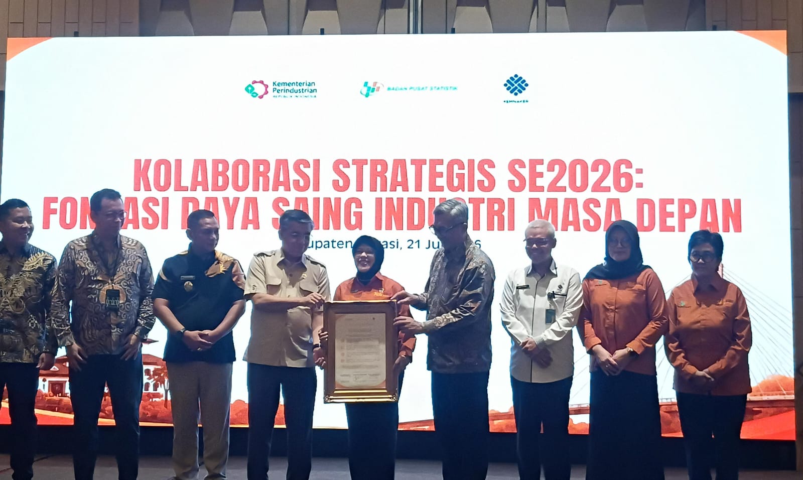 Kolaborasi BPS, Kemenaker, dan Kemenperin untuk Sensus Ekonomi 2026 Diteken di Bekasi, Pelaku Usaha Diminta Tak Khawatir Soal Pajak
