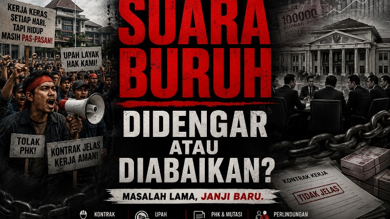 Ratusan Buruh dan Mahasiswa Kepung Kantor Gubernur Kalbar, Tuntut Kejelasan Kontrak dan Hentikan PHK Sektor Sawit