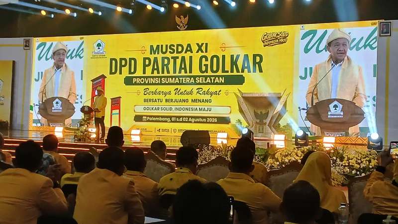 Musda XI Golkar Sumsel: Bahlil Targetkan Kursi Legislatif Bertambah di Semua Tingkatan, Andie Dinialdie Calon Tunggal Ketua DPD
