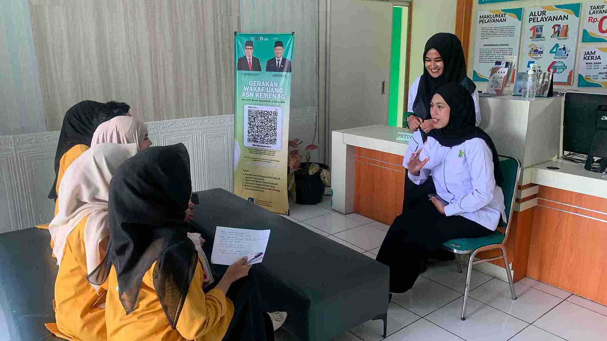Antusiasme Mahasiswa IAIN Curup Ikuti Bimbingan Pelayanan Publik dari PAI KUA Curup Utara