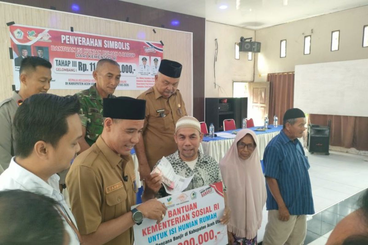 Pemkab Aceh Utara Salurkan Bantuan Bencana Rp 11,2 Miliar untuk Isi Hunian dan Jaminan Hidup