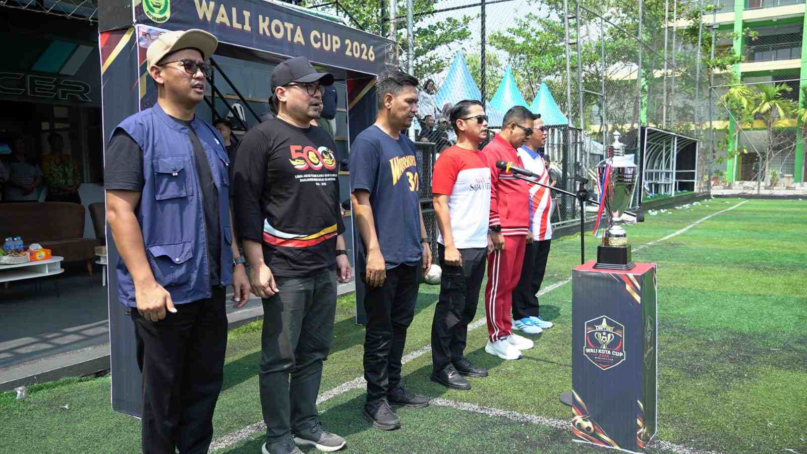 17 SKPD dan Awak Media Ramaikan Mini Soccer Wali Kota Cup di Banjarmasin, Satpol PP Diskorsing