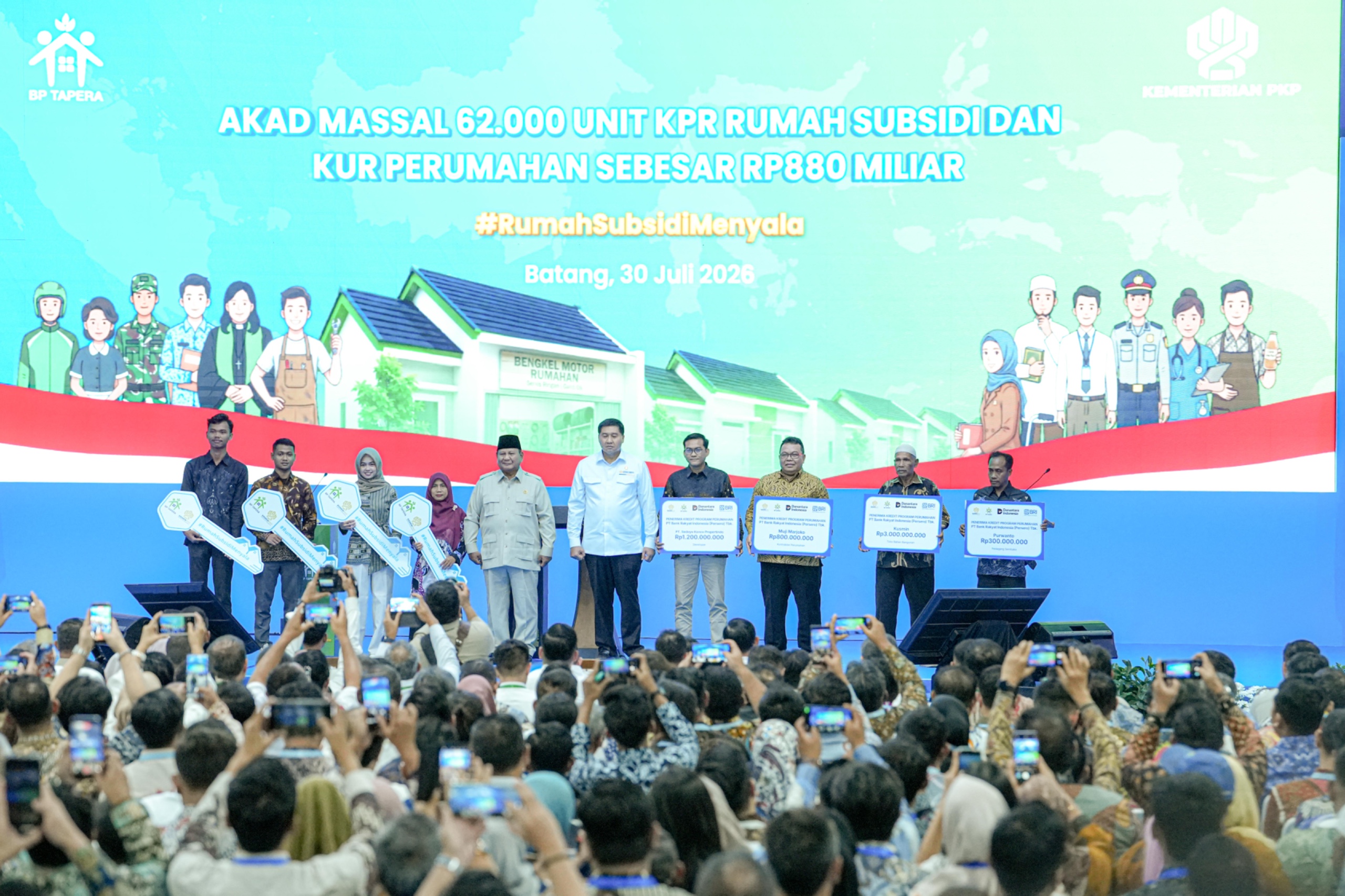 Akad Massal KPR FLPP 62 Ribu Debitur di Batang, BRI Salurkan Kredit Program Perumahan Rp 12,17 Triliun