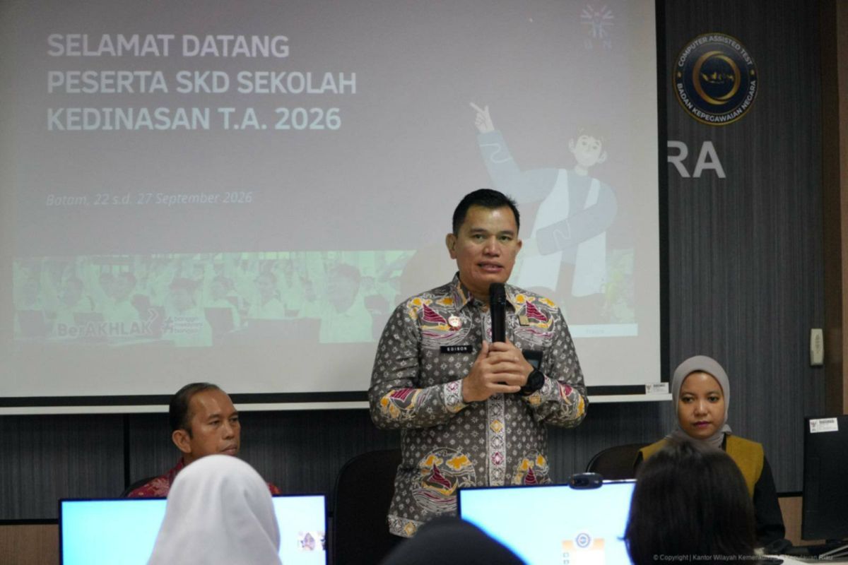 40 Peserta Ikuti Tes CAT SKD Poltekpin di Batam, Kakanwil Kemenkum Kepri Ingatkan Junjung Kejujuran