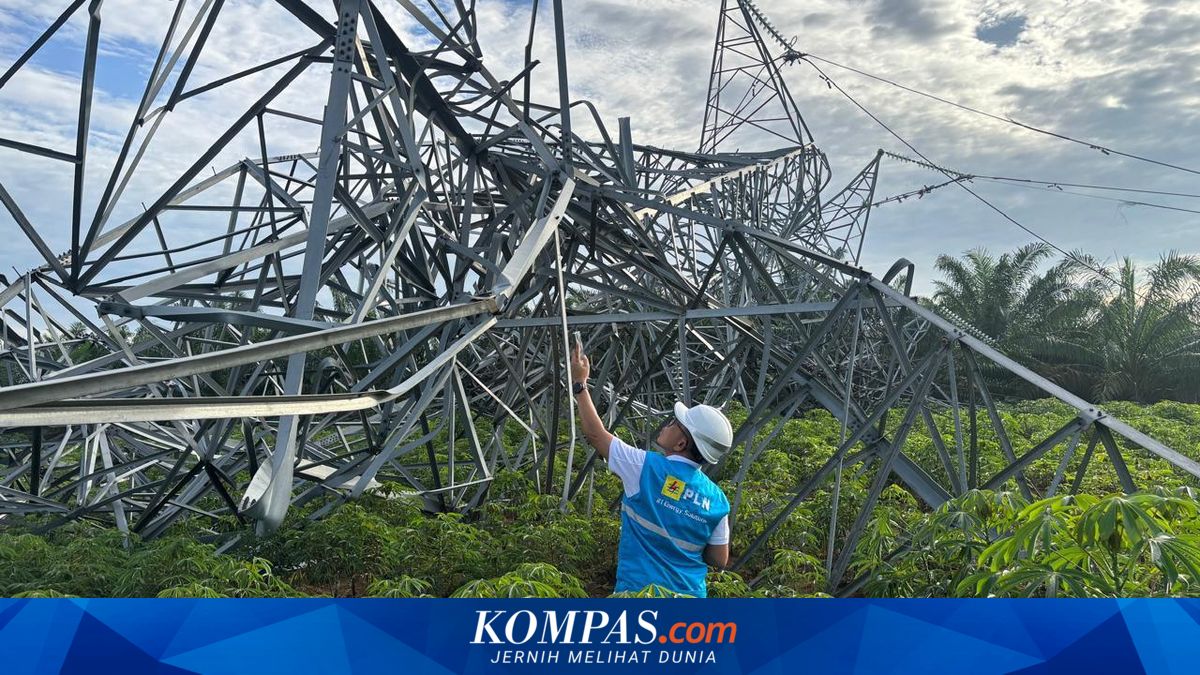 12 Tower Transmisi PLN di Sumut Roboh Akibat Cuaca Ekstrem, Pemadaman Bergilir Landa Medan hingga Deli Serdang