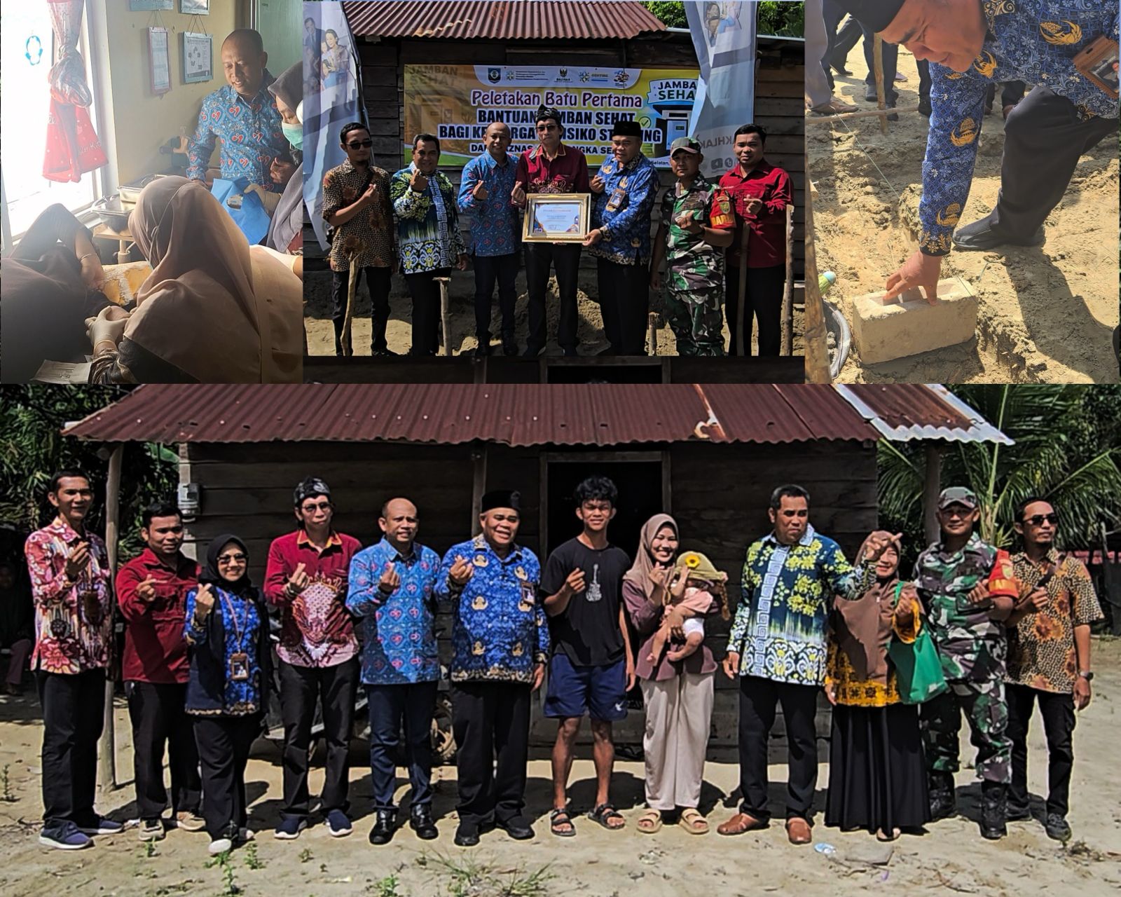 BKKBN dan Baznas Bangka Selatan Bangun Jamban Sehat untuk Keluarga Risiko Stunting di Desa Penutuk, Lepar
