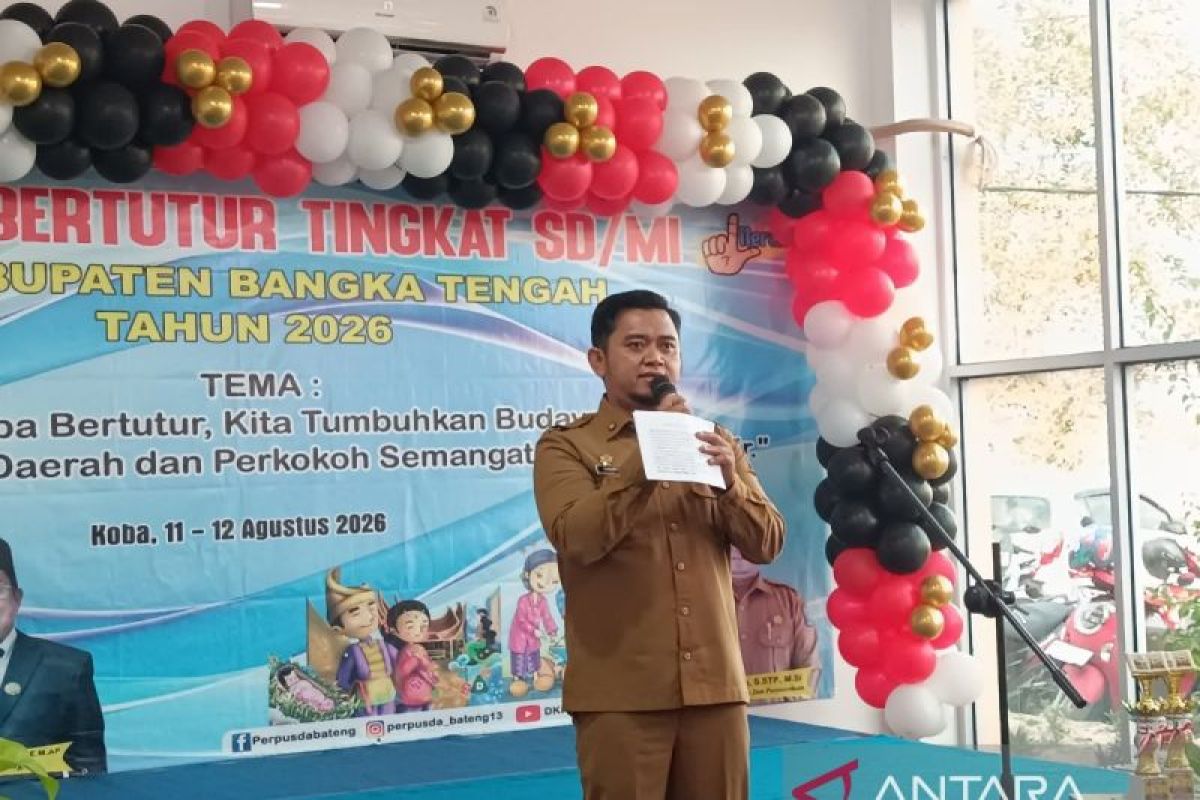 Lomba Bertutur SD/MI di Bangka Tengah Jadi Ajang Tumbuhkan Budaya Baca dan Lestarikan Cerita Lokal