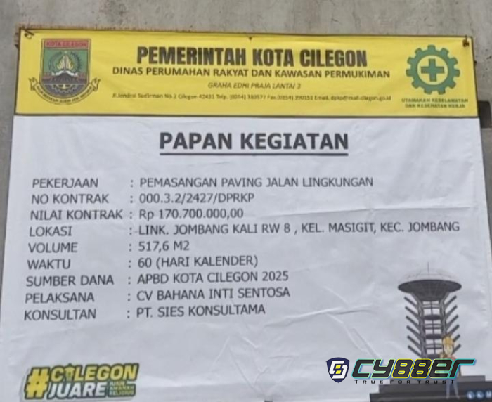 Proyek Paving Rp170,7 Juta di Cilegon Retak dan Ambles Belum Setahun, Ketua LSM Japati Minta APH Turun Tangan