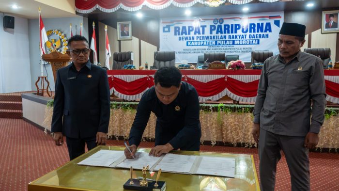 DPRD Pulau Morotai Sahkan Ranperda Pertanggungjawaban APBD 2025, Realisasi Pendapatan Capai Rp651,33 Miliar