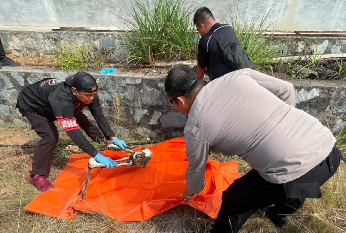 Kerangka Manusia Ditemukan Warga Usai Kebakaran Lahan di Tanjungpinang Timur, Polisi Olah TKP