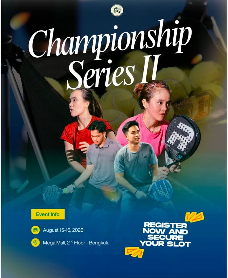 D’Gendiz Padel Championship Series II di Bengkulu Sediakan Hadiah Rp15 Juta, Lima Kategori Dipertandingkan